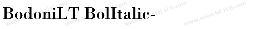 BodoniLT BolItalic字体转换